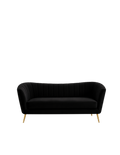Black Velvet Sofa
