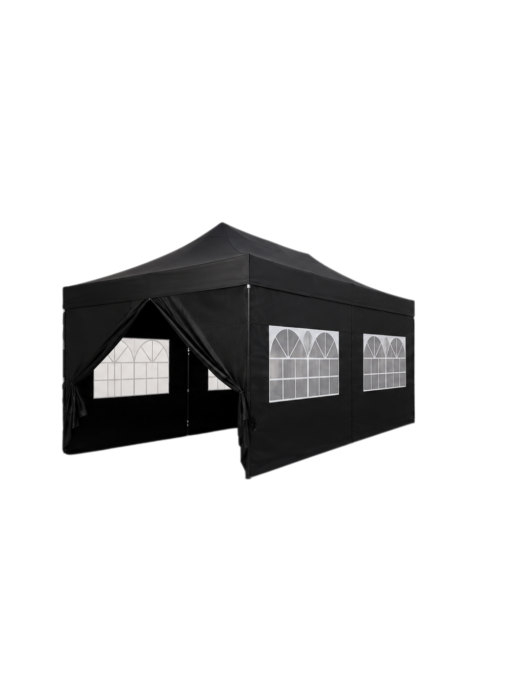 Black Canopy Pop Up Tent 10 x 30