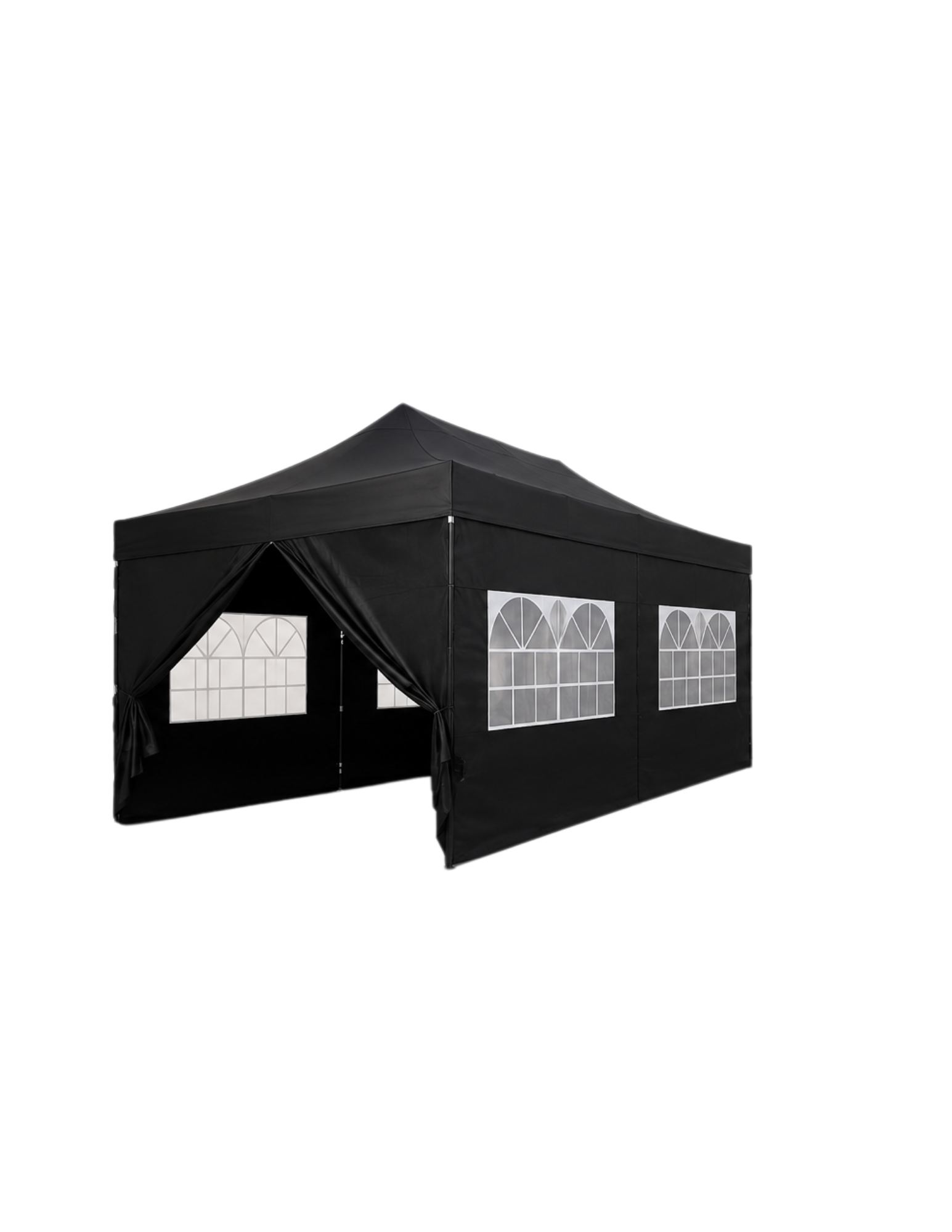 Black Canopy Pop Up Tent 10 x 30