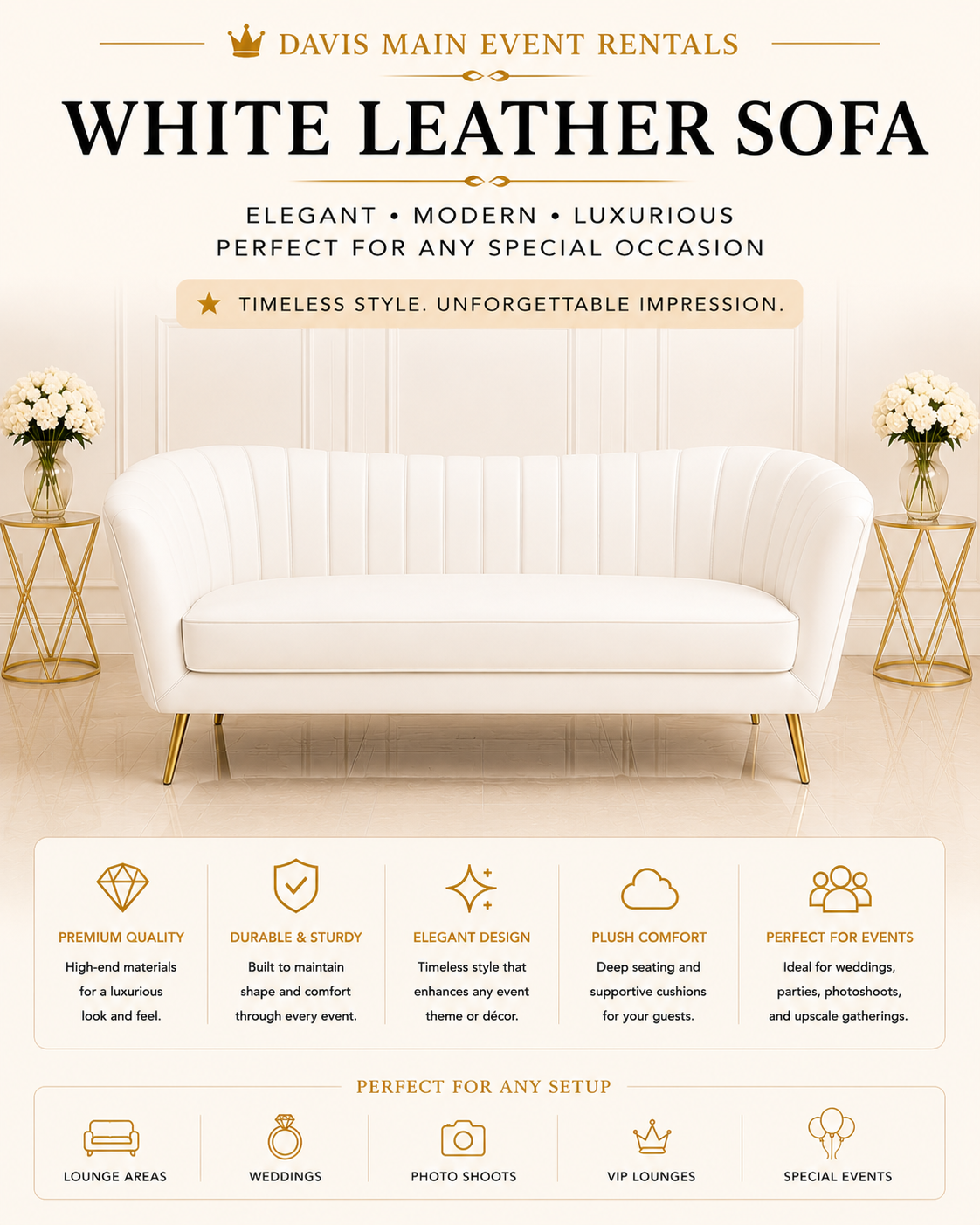 White Leather Sofa