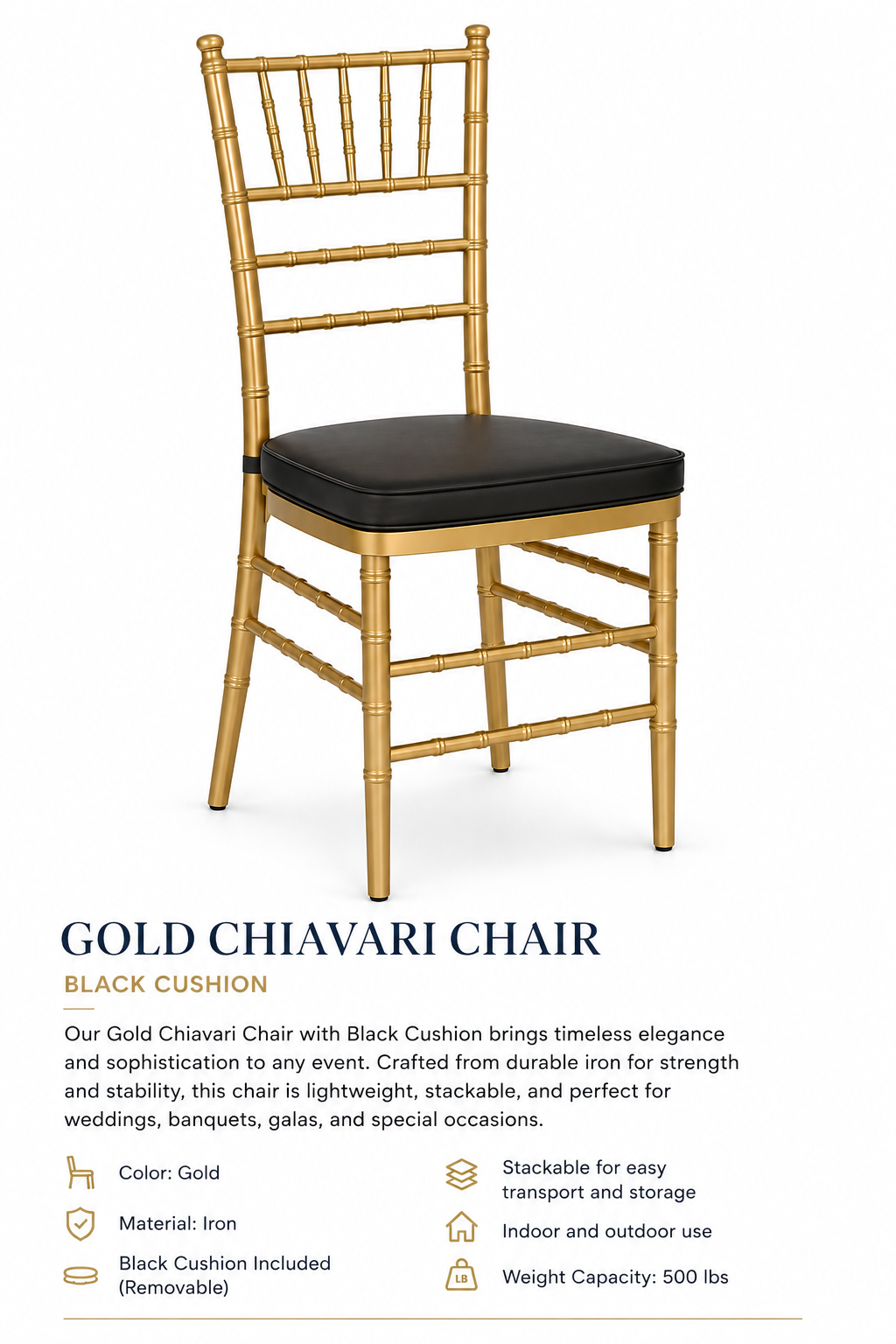 Gold Chivari Chair