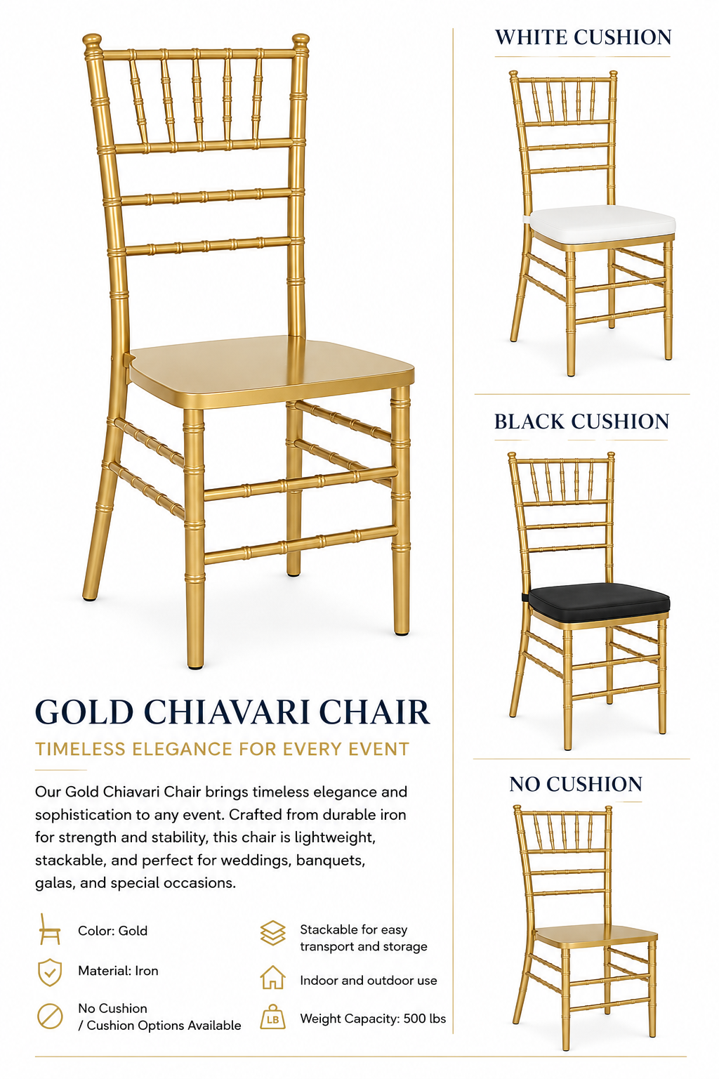 Gold Chivari Chair