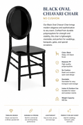 Black Oval Chivari Chair