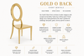 Gold O Back Chair