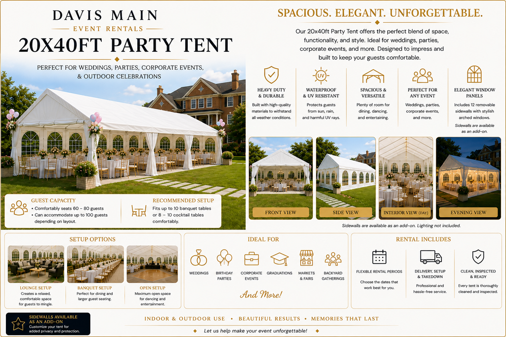 20x40 Party Tent