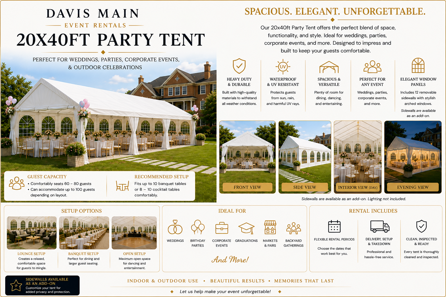 20x40 Party Tent