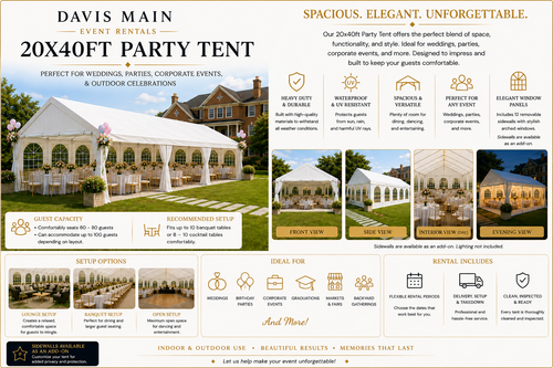 20x40 Party Tent